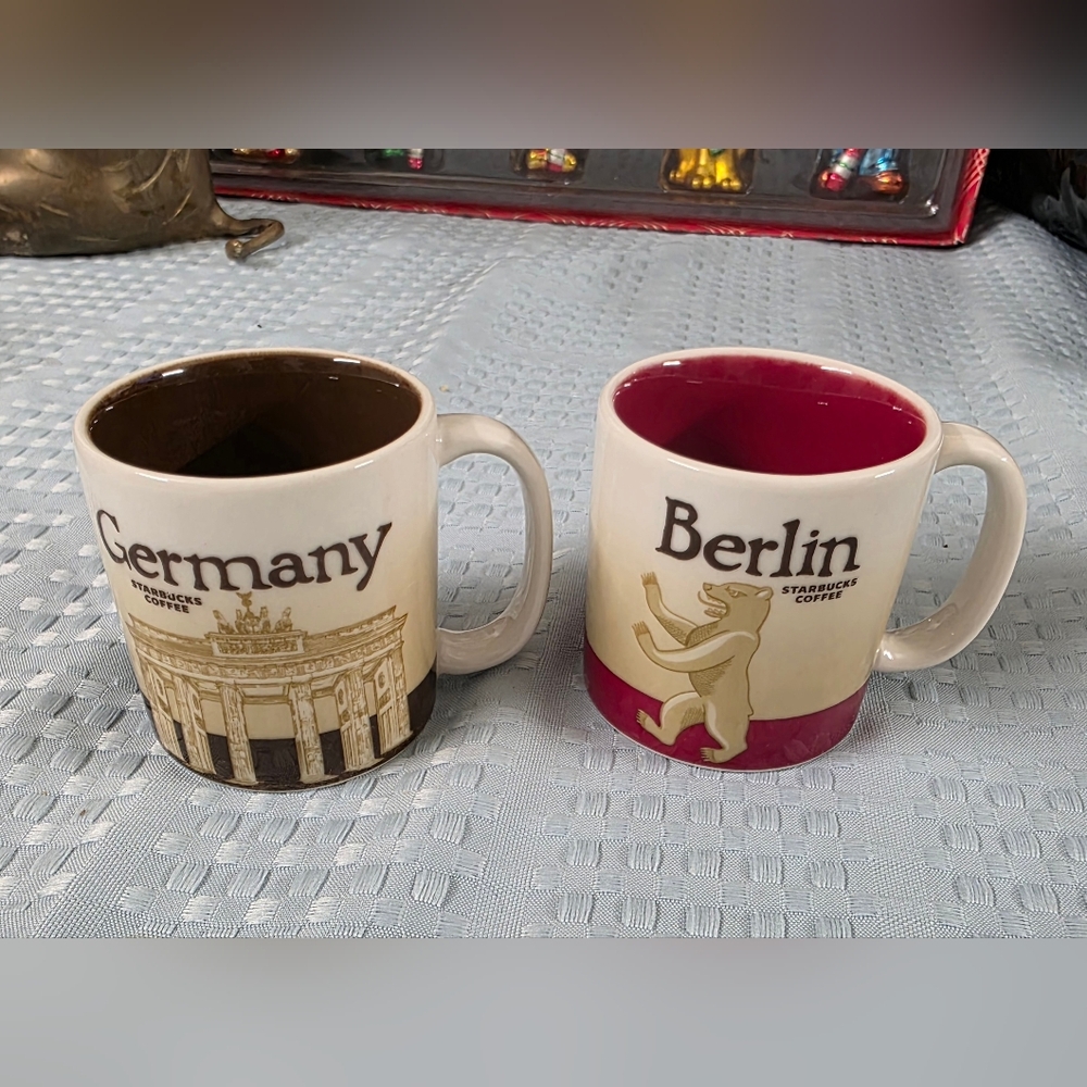Starbucks Coffee 2009 Berlin  Germany 3 oz Demitasse Mug set